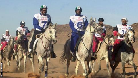 UAE riders compete in an endurance race