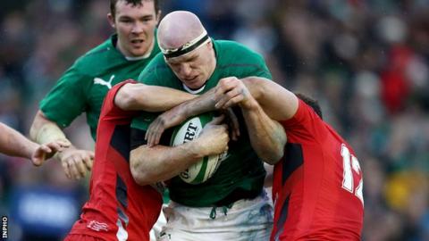 Paul O'Connell in action against Wales in last year's Six Nations