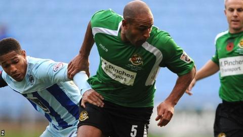 Wayne Thomas was part of Worcester City's giant-killing FA Cup team against Coventry City in November