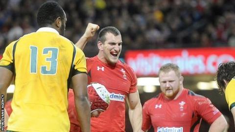 Sam Warburton celebrates