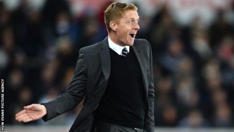 Swansea City manager Garry Monk