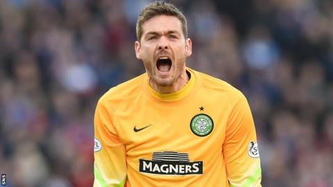 Craig Gordon in action for Celtic