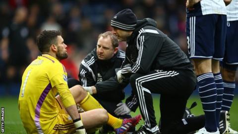 West Brom goalkeeper Ben Foster