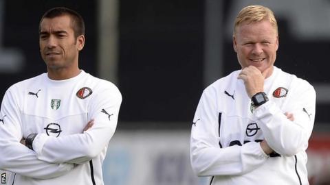 Giovanni van Bronckhorst and Ronald Koeman