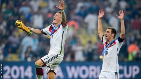Phillip Lahm and Bastian Schweinsteiger