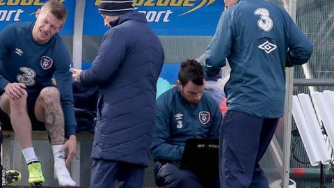 James McClean limped out of a training session with the Republic of Ireland