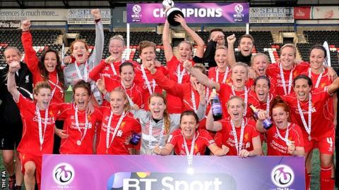 Liverpool WSL champions 2014