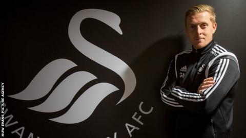 Swansea City manager Garry Monk