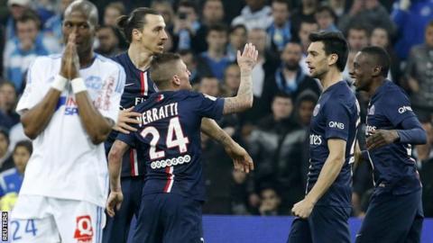 Paris St-Germain celebrate