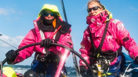 Team SCA skipper Sam Davies