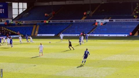 Empty away end