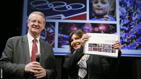 Paris city mayor Anne Hidalgo accepts the feasibility study for a potential bid for the 2024 Olympic and Paralympic Games in Paris