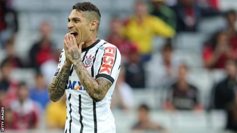 Corinthians striker Paolo Guerrero