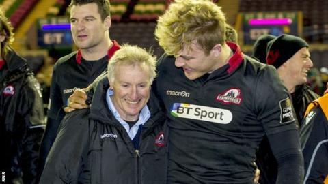 South African Alan Solomons (left) became Edinburgh head coach in 2013