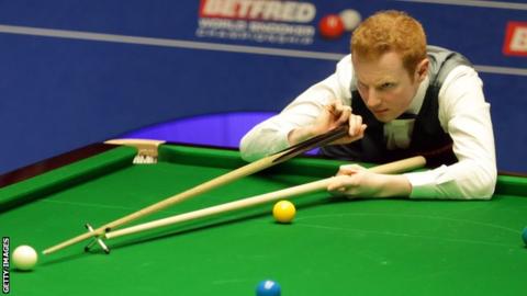 Anthony McGill at the World Snooker Championship