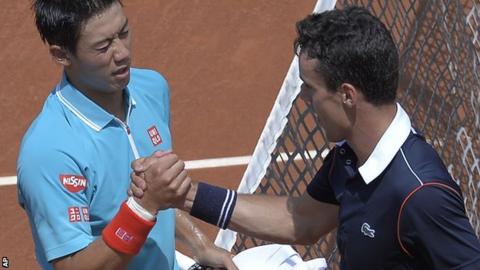 Kei Nishikori and Roberto Bautista Agut