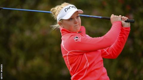 Brooke Henderson Canadian Teen Breaks Swinging Skirts