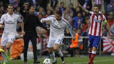 Real Madrid and Atletico Madrid