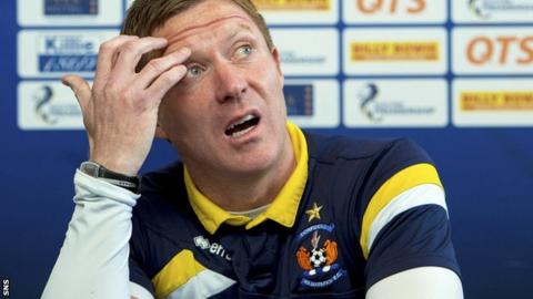 Kilmarnock manager Gary Locke