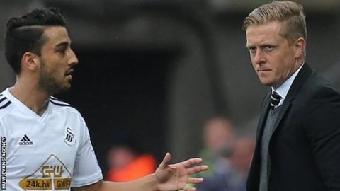 Neil Taylor and Garry Monk