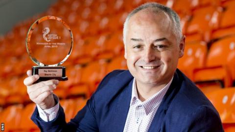 Brechin City manager Ray McKinnon