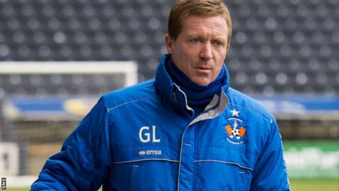 Kilmarnock manager Gary Locke