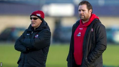 Edinburgh coaches Alan Solomons and Steve Scott