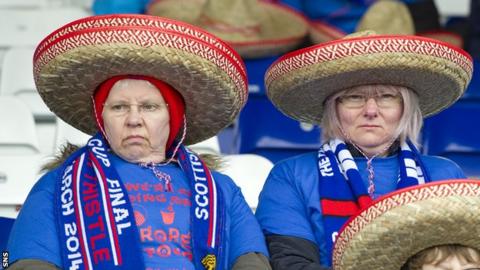 Inverness fans celebrated qualifying for Europe for the first time