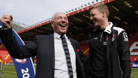 Jeff Mostyn and Eddie Howe