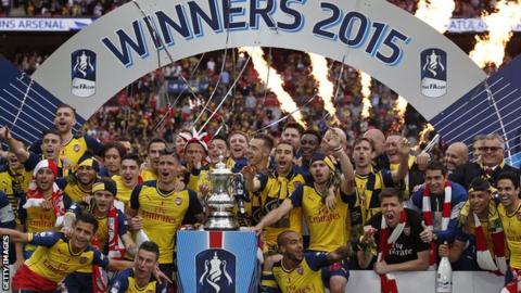 Arsenal celebrate