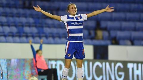 Reading goal scorer Emma Follis