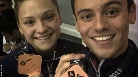 Tom Daley and Alicia Blagg