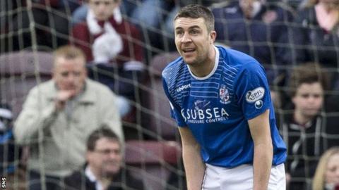 Cowdenbeath striker Colin Nish