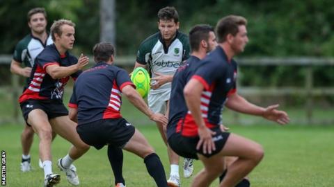 Guernsey and Cornish Pirates train together