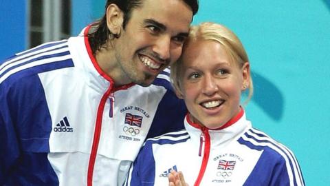 Nathan Robertson (left) and Gail Emms