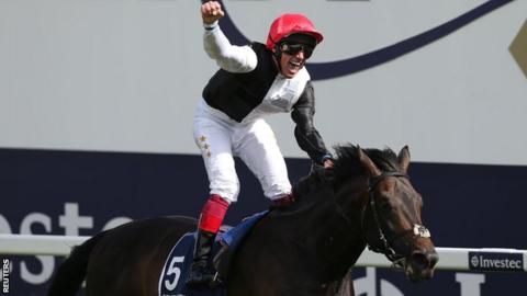 Frankie Dettori wins Epsom Derby