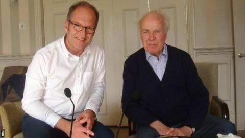 Geoff Webster with Hugh McIlvanney