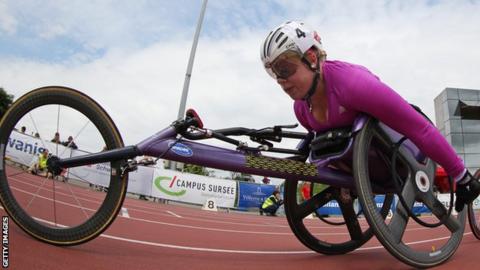GB wheelchair racer Hannah Cockroft