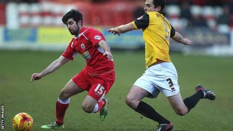 Accrington Stanley midfielder Piero Mingoia
