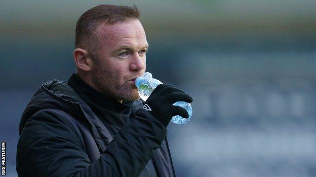 Derby County interim manager Wayne Rooney