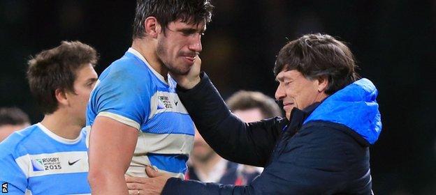 Argentina lose to Australia in Rugby World Cup semi-final