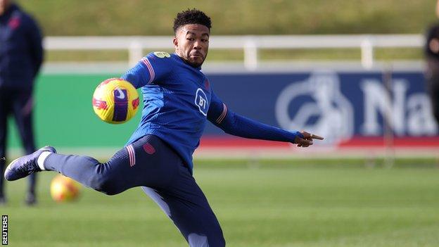 Reece James in England training