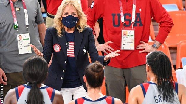 Jill Biden congratulates Team USA