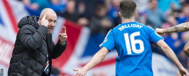 Mark Warburton (left) and Andy Halliday