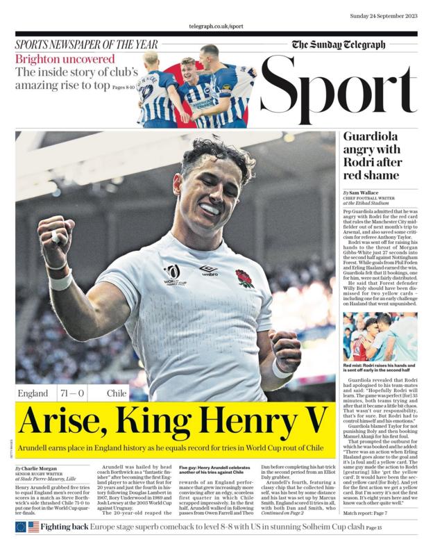 Sunday's newspapers - BBC Sport