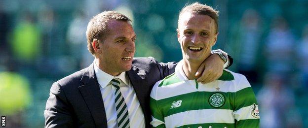 Brendan Rodgers and Leigh Griffiths