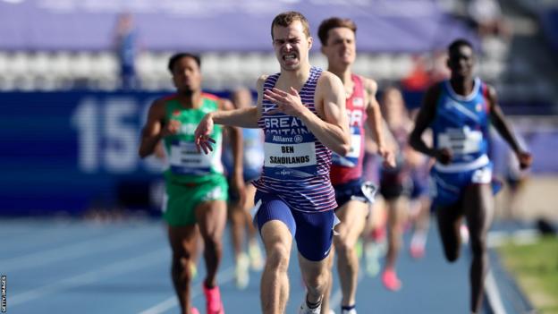 Ben Sandilands runs in Para at the World Para Athletics Championships