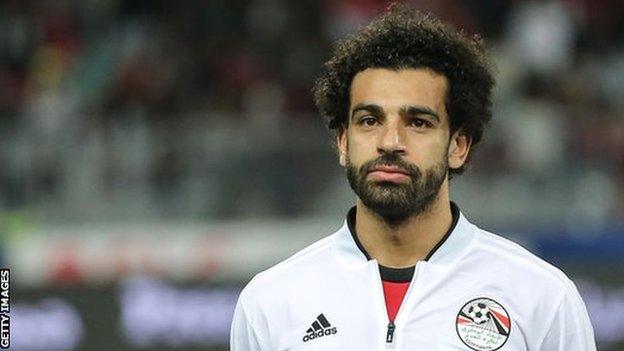 Mohamed Salah in Egypt tracksuit