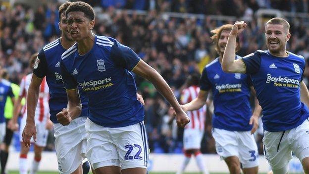 Birmingham City 2 1 Stoke City Blues Teenage Sub Comes Off Bench To