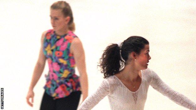 Download Lillehammer Winter Olympics Tonya Harding Background